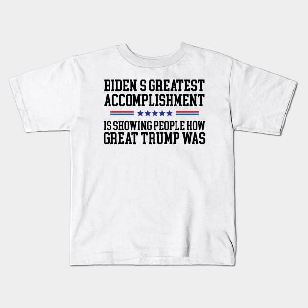 Funny Biden vs Trump president design Kids T-Shirt by printalpha-art
